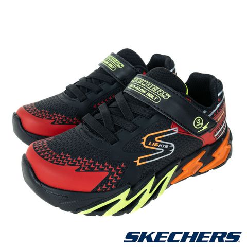 SKECHERS 童鞋 男童系列 燈鞋 FLEX-GLOW BOLT - 400138LBKRD