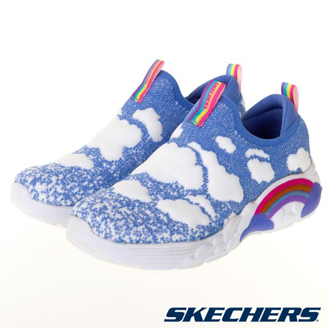 SKECHERS  女童系列 燈鞋 RAINBOW RACER - 302318LBLU