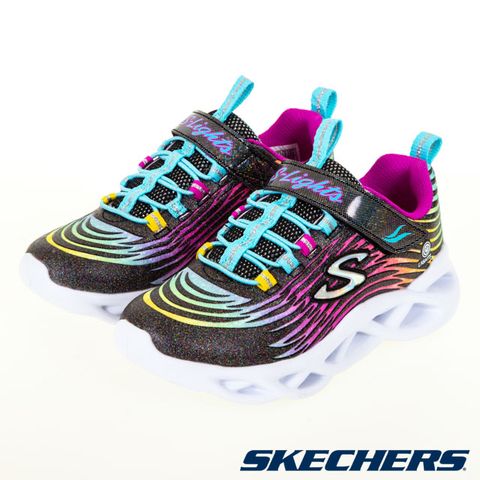 SKECHERS 女童系列燈鞋 TWISTY BRIGHTS - 302321LBKMT