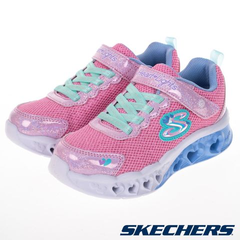 SKECHERS 女童系列 燈鞋 FLUTTER HEART LIGHTS - 302317LPKMT