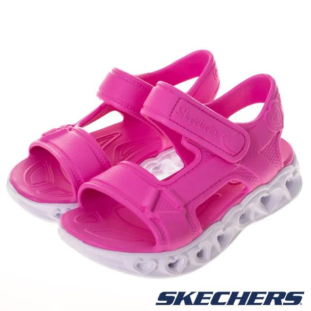 SKECHERS  童鞋 女童涼拖鞋系列 燈鞋 HEART LIGHTS SANDALS - 308045LPNK