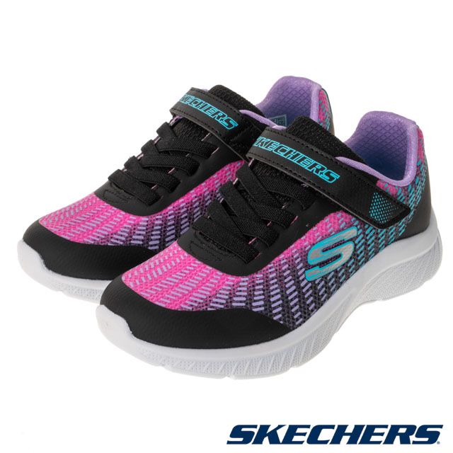 SKECHERS  童鞋 女童系列 MICROSPEC PLUS - 303532LBKMT