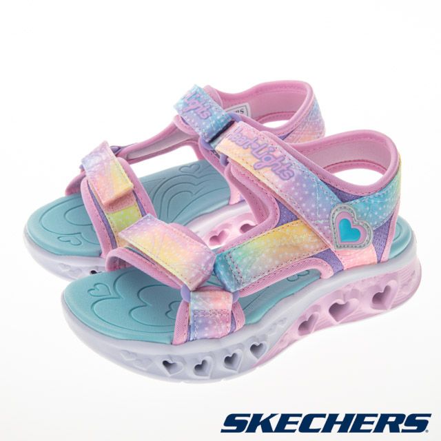 SKECHERS  童鞋 女童系列 涼拖鞋 FLUTTER HEARTS SANDAL - 303105LLPMT