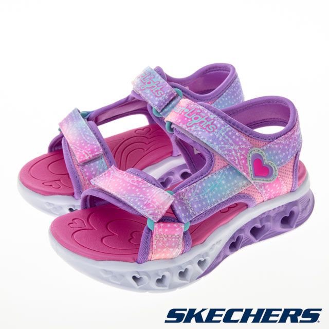 SKECHERS  童鞋 女童系列 涼拖鞋 FLUTTER HEARTS SANDAL - 303105LPKMT