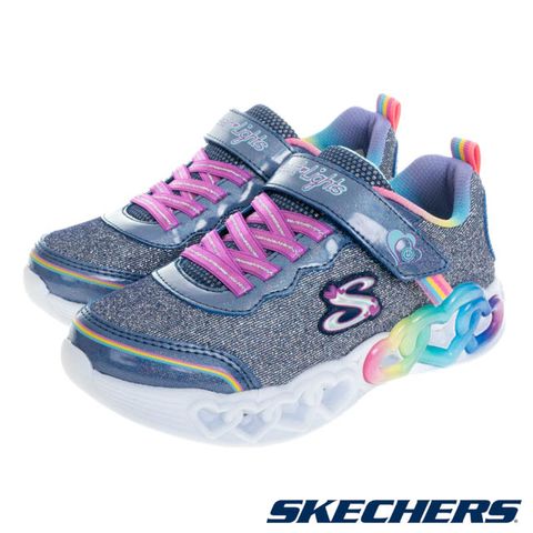 SKECHERS 童鞋 女童系列 燈鞋 INFINITE HEART LIGHTS - 303751LNVMT