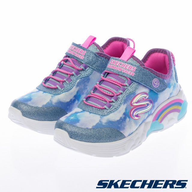 SKECHERS  童鞋 女童系列 燈鞋 RAINBOW RACER - 302300LBLU