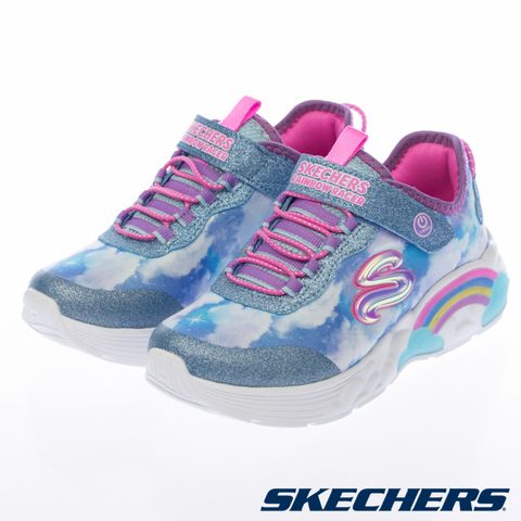 SKECHERS 童鞋 女童系列 燈鞋 RAINBOW RACER - 302300LBLU