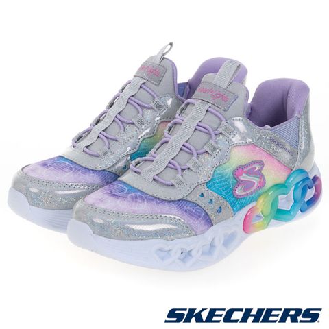 SKECHERS 童鞋 女童系列 燈鞋 瞬穿舒適科技 INFINITE HEART LIGHTS - 303755LSMLT