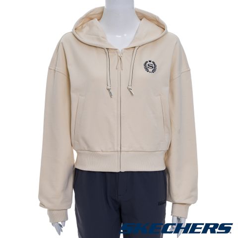 SKECHERS 女拉鍊連帽外套 - L325W001-029Y