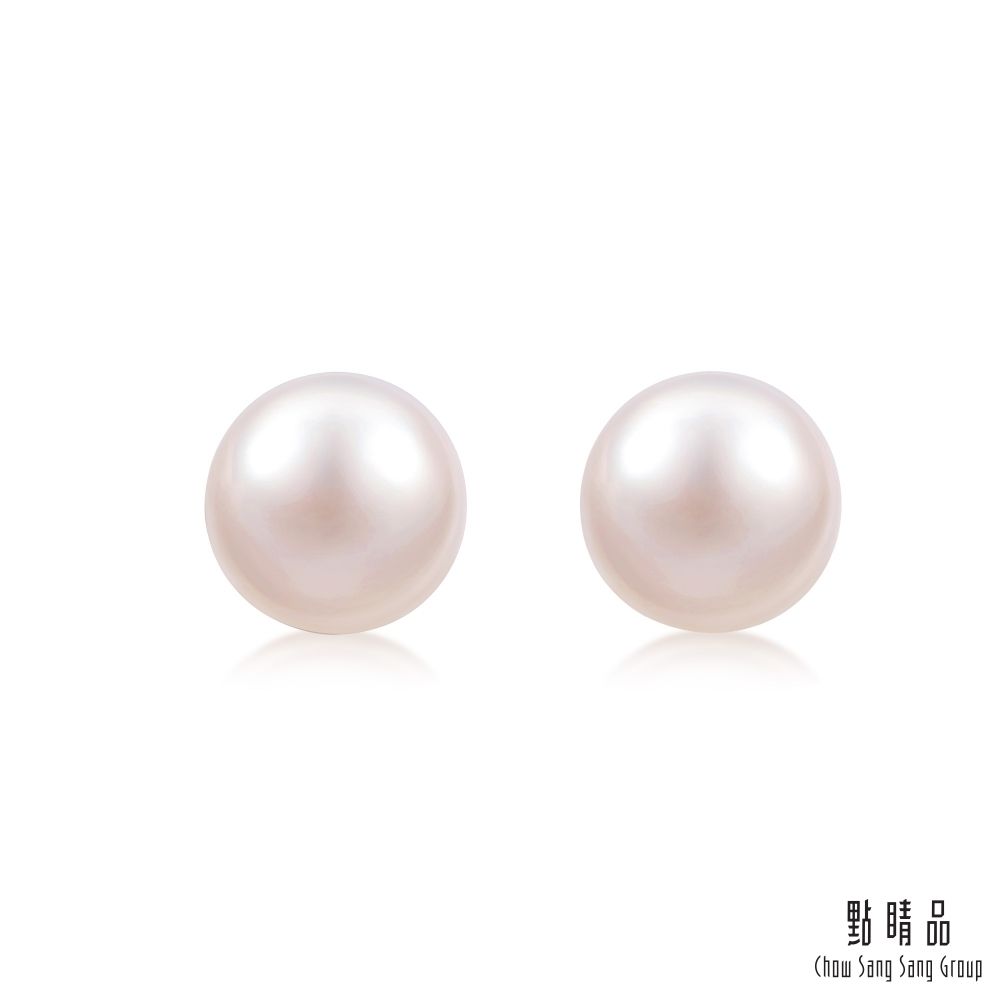 Chow Sang Sang Group 點睛品  La Pelle 日本AKOYA珍珠18K金耳環(小)