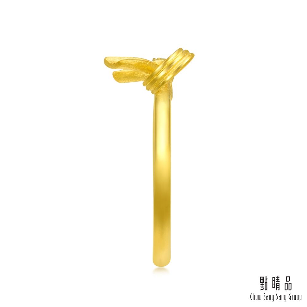 Chow Sang Sang Group 點睛品 網路獨家款 浪漫蝴蝶結 黃金戒指