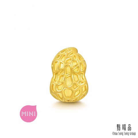 點睛品 999純金 Charme Mini 好事花生 黃金串珠