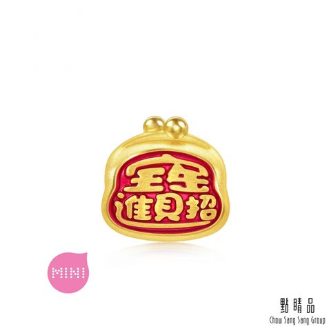 Chow Sang Sang Group 點睛品 999純金 Charme Mini 招財錢包 黃金串珠