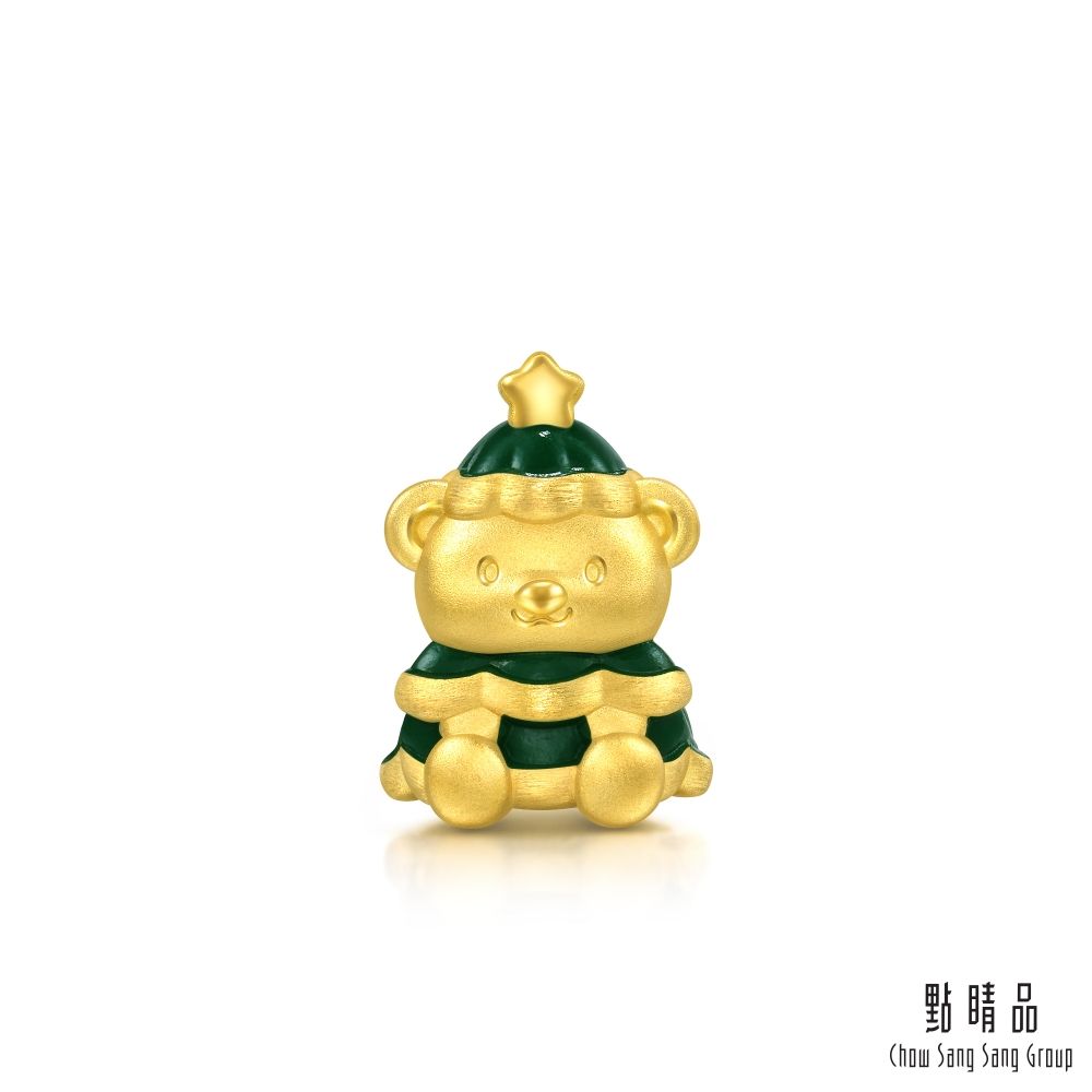 Chow Sang Sang Group 點睛品  Charme Mini 小熊聖誕樹 黃金串珠