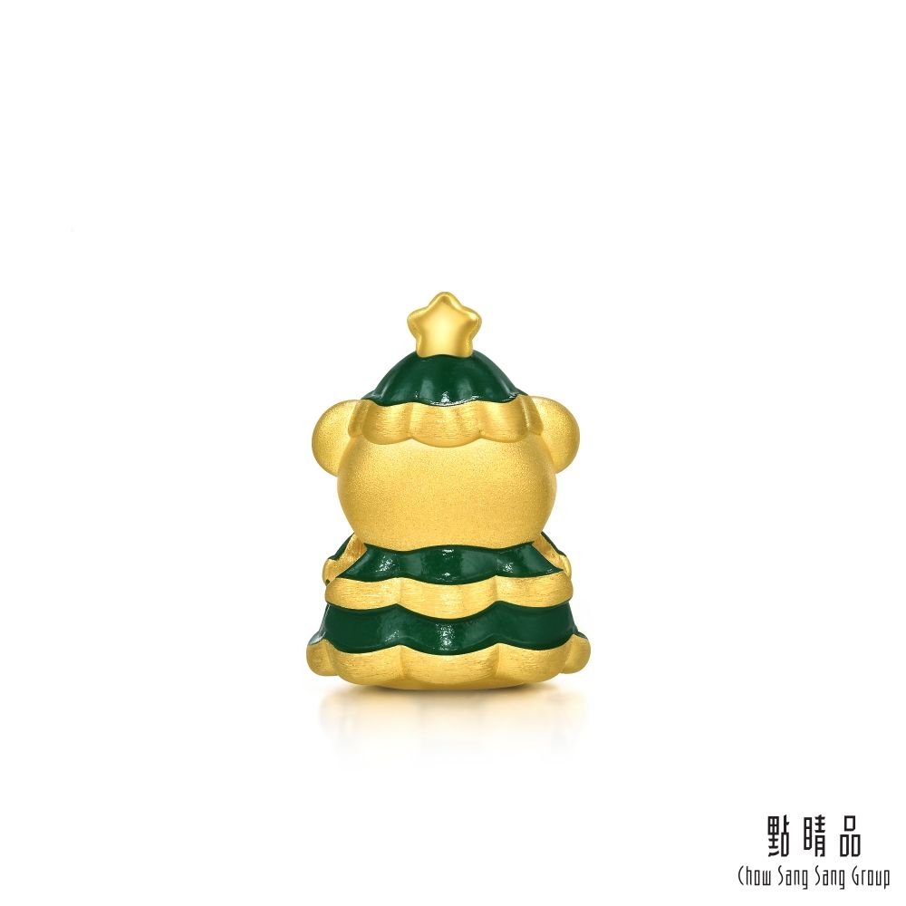 Chow Sang Sang Group 點睛品  Charme Mini 小熊聖誕樹 黃金串珠