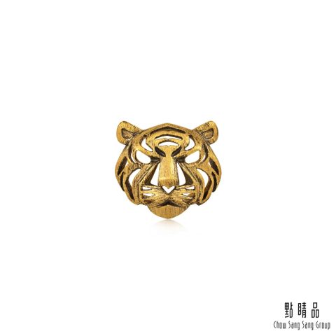 點睛品 霸氣猛虎 黃金耳環 (單隻)