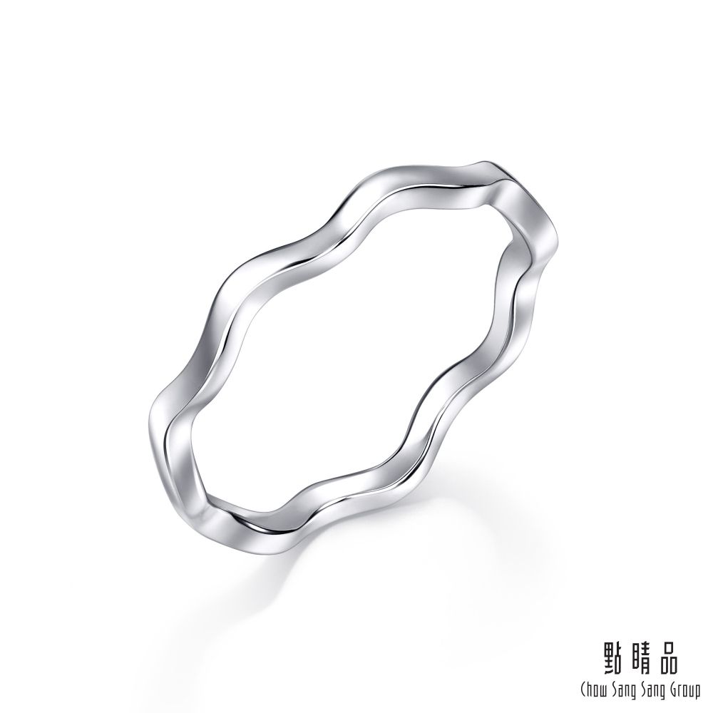 Chow Sang Sang Group 點睛品 Daily Luxe 簡約波浪 18K金戒指