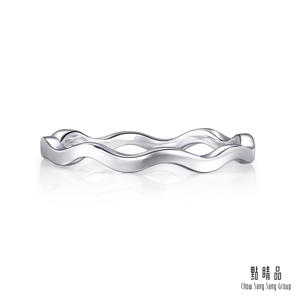 Chow Sang Sang Group 點睛品 Daily Luxe 簡約波浪 18K金戒指