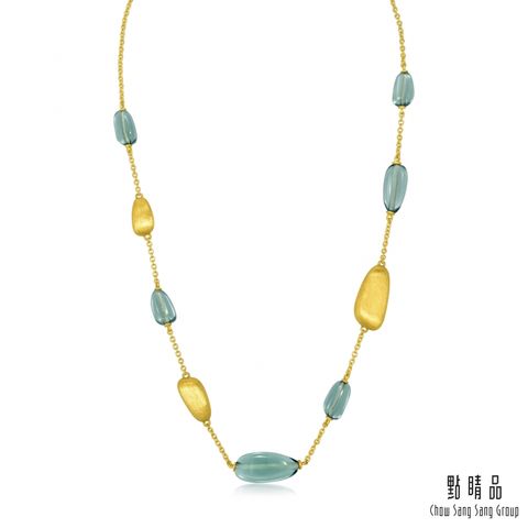 點睛品 999純金 g*系列  摩登質感黃金項鍊