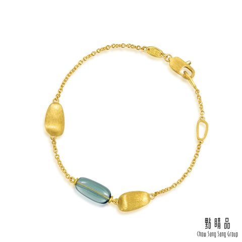 點睛品 足金 g*系列 摩登質感黃金手鍊