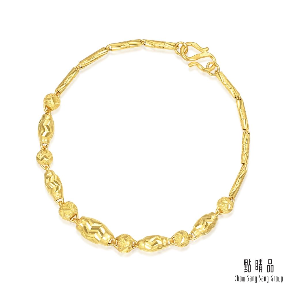 Chow Sang Sang Group 點睛品  時尚素雅黃金手鍊_計價黃金