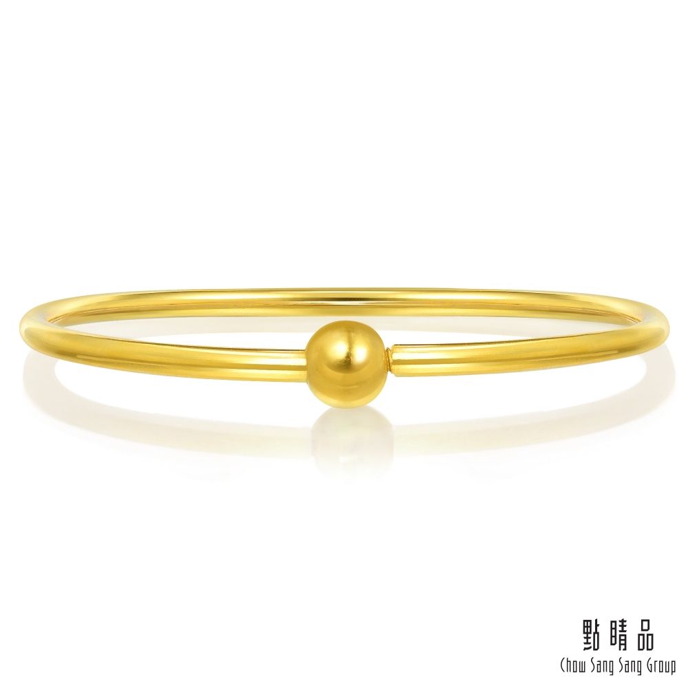  點睛品 金圓棍 黃金手鐲(06) _計價黃金
