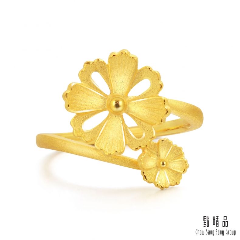 Chow Sang Sang Group 點睛品  文化祝福 格桑花 黃金戒指(港圍13)_計價黃金