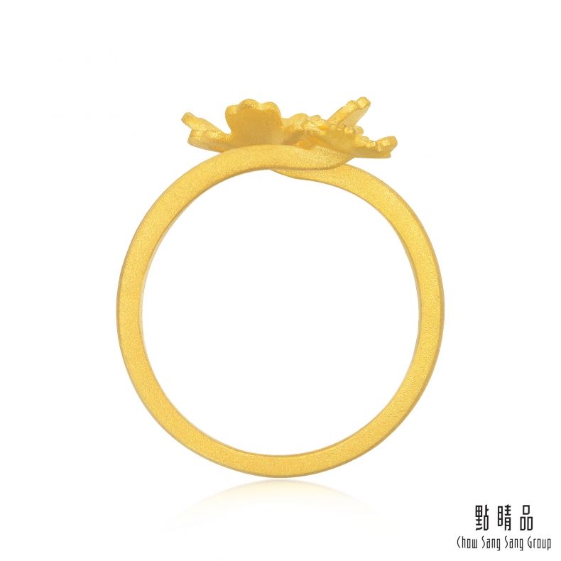 Chow Sang Sang Group 點睛品  文化祝福 格桑花 黃金戒指(港圍13)_計價黃金