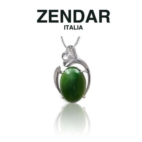 【南紡購物中心】 ZENDAR 年度設計師款碧玉項鍊 Blooms (Z6016)