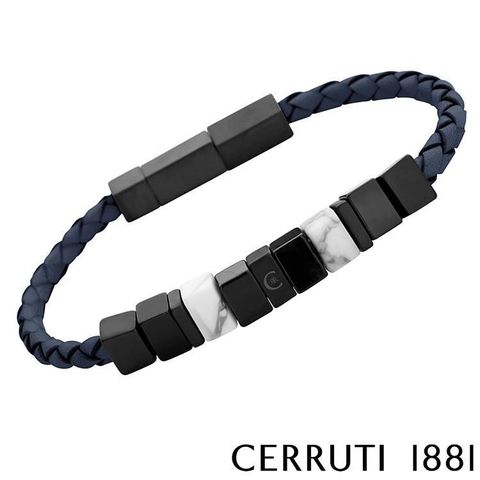 Cerruti 1881 【南紡購物中心】 限量2折 經典編織不銹鋼扣手環 全新專櫃展示品(CB1404)