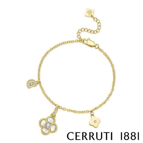 Cerruti 1881 【南紡購物中心】 限量2折 經典PETALOS手鍊 全新專櫃展示品(CB5102)