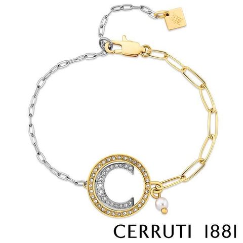 Cerruti 1881 【南紡購物中心】 限量2折 經典CRISTALES手鍊 全新專櫃展示品(CB1402)