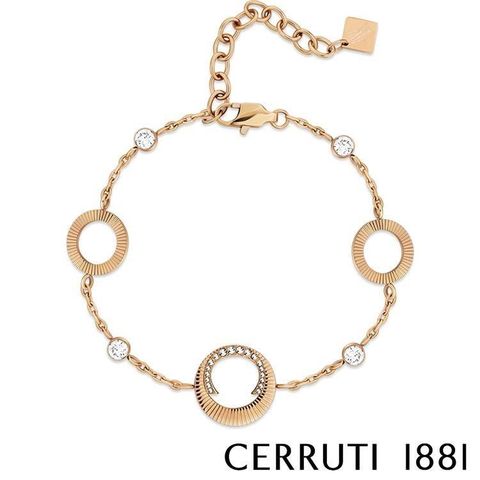 Cerruti 1881 【南紡購物中心】 限量2折 經典PLEAT手鍊 全新專櫃展示品(CB1003)