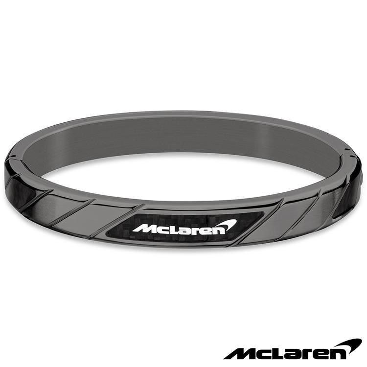  【南紡購物中心】 McLaren 限量2折 頂級英國超跑不銹鋼碳纖維手環 全新專櫃展示品(MG0103)