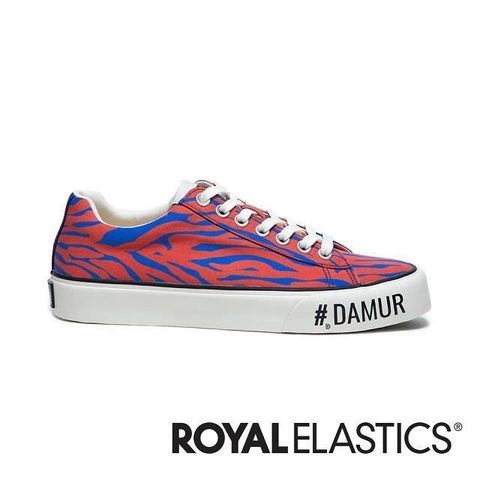 【南紡購物中心】 ROYAL ELASTICS 聯名系列#DAMUR ZONE 紅藍動物花紋帆布鞋 (男) 00821-225