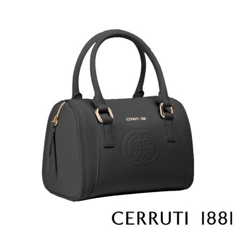 Cerruti 1881 【南紡購物中心】 限量2折 頂級義大利小牛皮手提包 全新專櫃展示品(黑色 5294M)