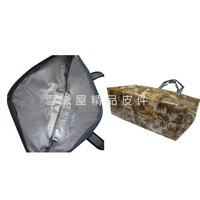  【南紡購物中心】 Coolerbag 托特包大容量可A4夾野餐外帶保溫保冷提肩背超輕防水PVC鋁箔保溫冷加強食品保溫冷