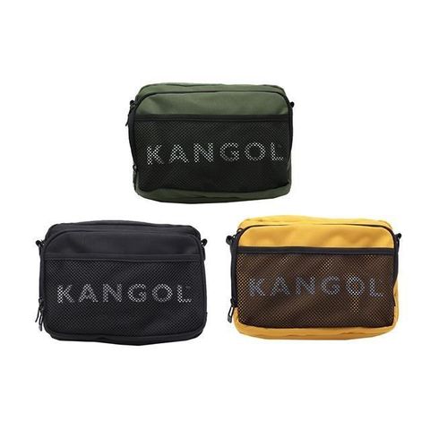 【南紡購物中心】 KANGOL 肩背包超中容量主袋+外袋共三層中性款進口防水尼龍布