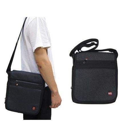 【南紡購物中心】 SPYWALK 肩側包中容量扁包主袋+外袋共七層防水尼龍布