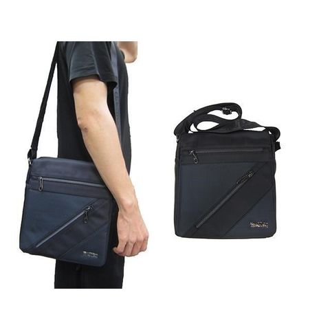 【南紡購物中心】 SPYWALK 肩側包中容量扁包主袋+外袋共六層防水尼龍布