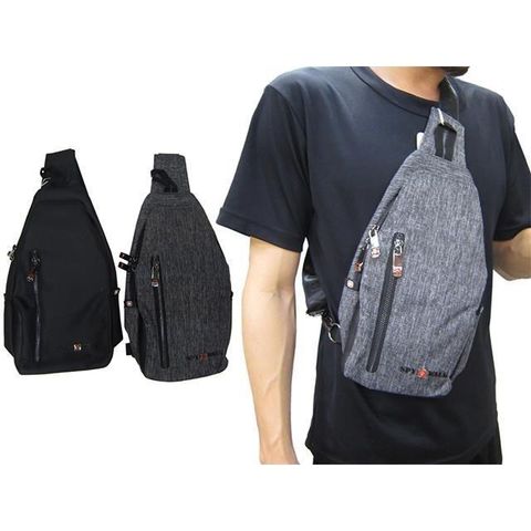 【南紡購物中心】 SPYWALK 胸背包超小容量二主袋+外袋共四層防水尼龍單左右肩