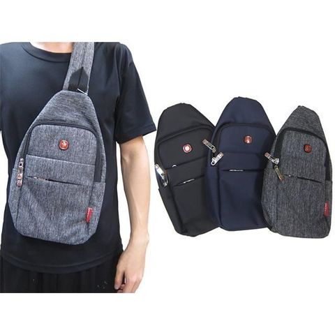 【南紡購物中心】 SPYWALK 胸背包小容量主袋+外袋共四層USB+線防水尼龍單左右肩