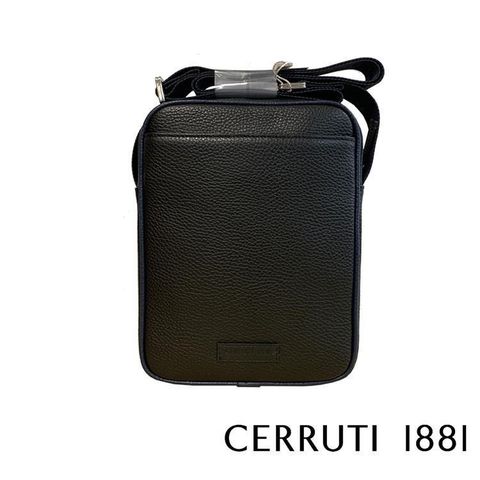 Cerruti 1881 限量2折 義大利頂級小牛皮斜背包側背包 全新專櫃展示品(6094M)