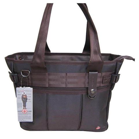 OVER+LAND 托特包大容量可A4資料夾放14吋電腦