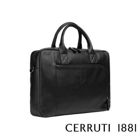 Cerruti 1881 【南紡購物中心】 限量2折 頂級義大利小牛皮公事包肩背包 全新專櫃展示品(6226M)