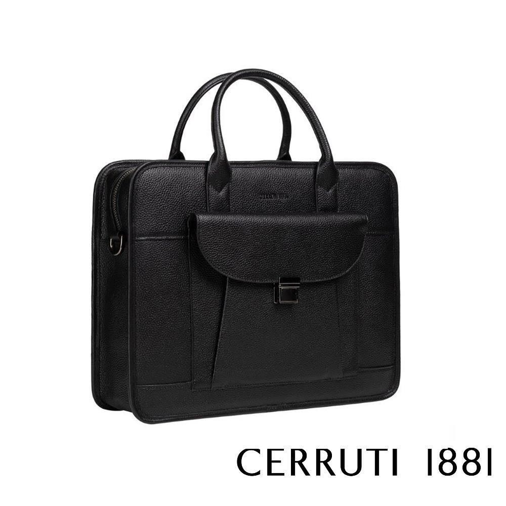 Cerruti 1881 【南紡購物中心】 限量2折 頂級義大利小牛皮公事包肩背包 全新專櫃展示品(6175M)