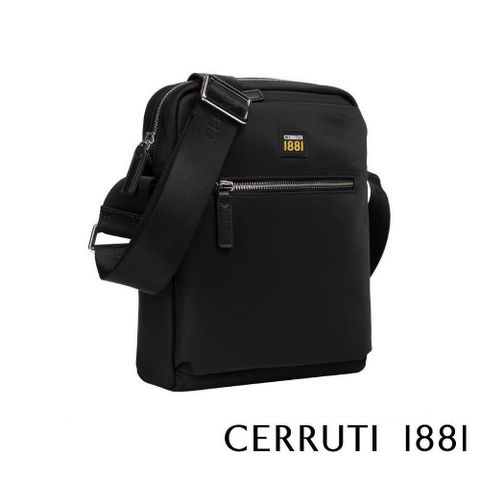 Cerruti 1881 【南紡購物中心】 限量2折 義大利頂級肩背包 全新專櫃展示品(黑色6385N)