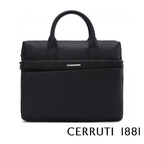 Cerruti 1881 【南紡購物中心】 限量2折 頂級義大利小牛皮公事包肩背包 全新專櫃展示品(5901M)