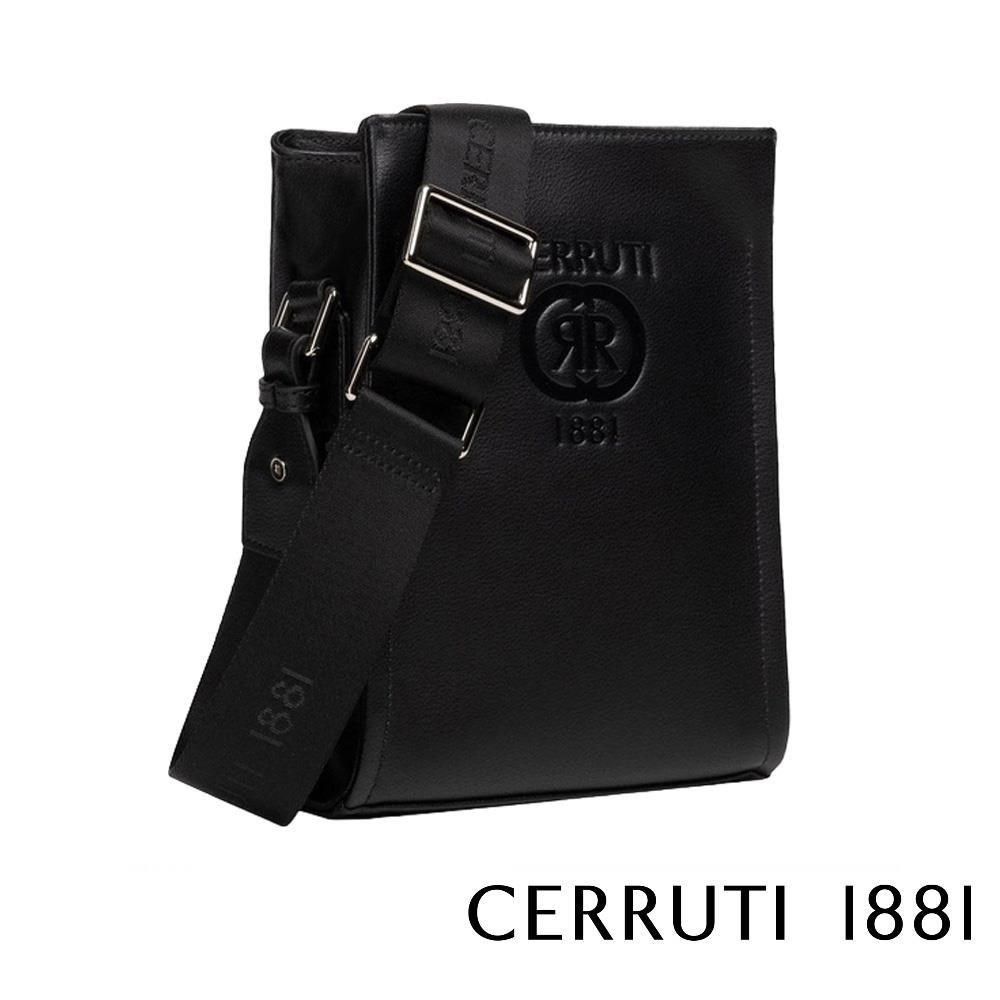 Cerruti 1881 【南紡購物中心】 限量2折 頂級小牛皮肩背包斜背包 全新專櫃展示品(CEBO06412M)