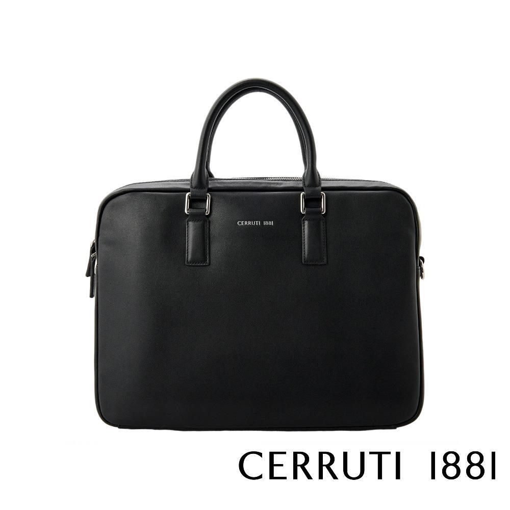 Cerruti 1881 【南紡購物中心】 限量2折 義大利頂級小牛皮公事包肩背包 全新專櫃展示品(CECA06486M)